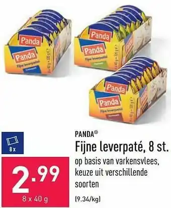 ALDI Fijne leverpaté aanbieding