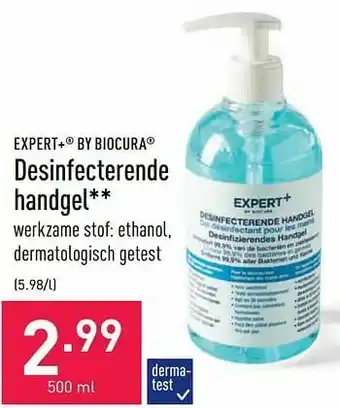 ALDI Desinfecterende handgel aanbieding
