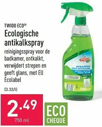 Ecologische antikalkspray