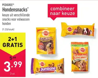 ALDI Pedigree Hondensnacks aanbieding