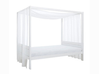 Stof voor hemelbed Wit