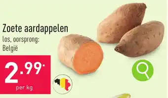 ALDI Zoete aardappelen aanbieding