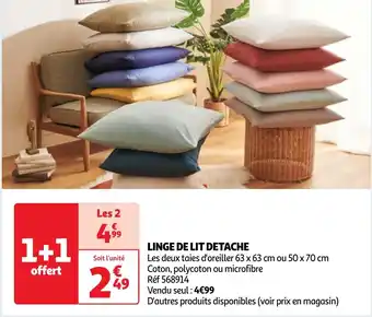 Auchan LINGE DE LIT DETACHE aanbieding