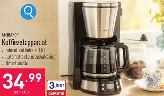 ALDI AMBIANO Koffiezetapparaat aanbieding