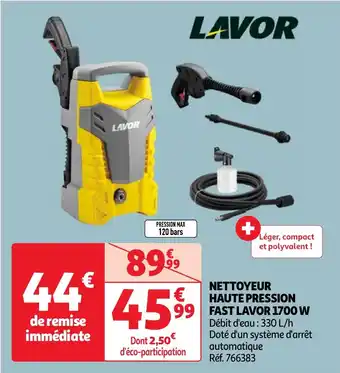 NETTOYEUR HAUTE PRESSION FAST LAVOR 1700 W
