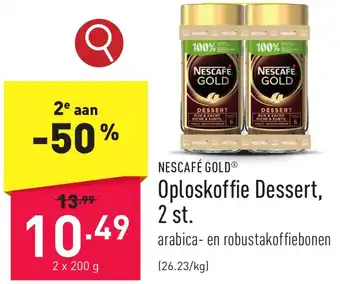 ALDI NESCAFÉ GOLD Oploskoffie Dessert, 2 st. aanbieding
