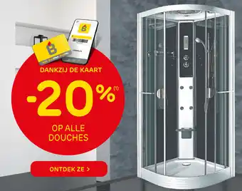 Op alle douches -20%