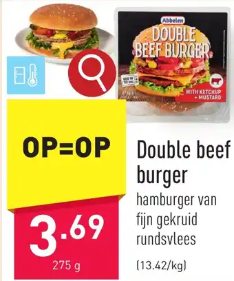 Double beef burger 275g