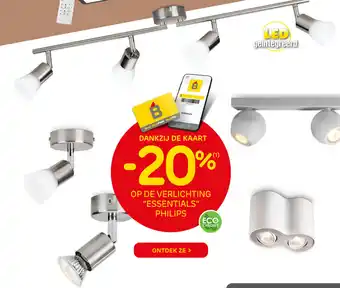 Brico Op de verlichting essentials PHILIPS -20% aanbieding
