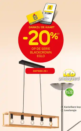 Op de serie blackcrown eglo -20%