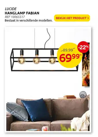 Brico LUCIDE Hanglamp fabian aanbieding