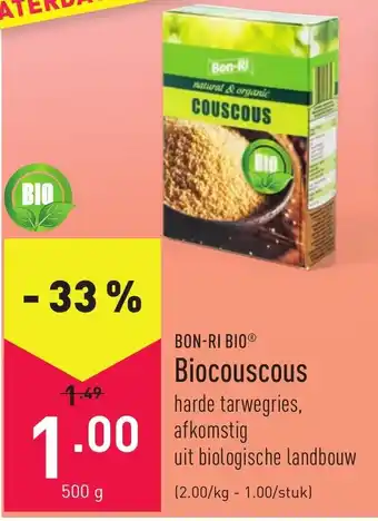 ALDI Bon-ri Bio Biocouscous aanbieding
