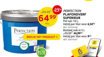 Brico PERFECTION Planfondverf superieur 10L aanbieding