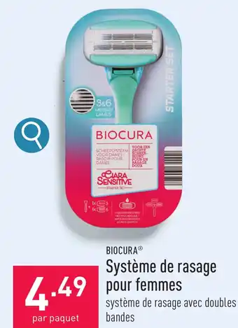 ALDI BIOCURA Système de rasage pour femmes aanbieding