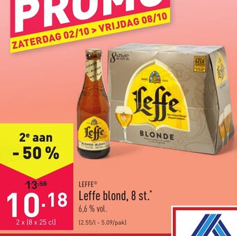 ALDI Leffe blond, 8 st. aanbieding