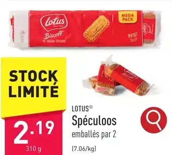 ALDI LOTUS Spéculoos 310g aanbieding