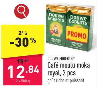 ALDI DOUWE EGBERTS Café moulu moka royal, 2 pcs aanbieding
