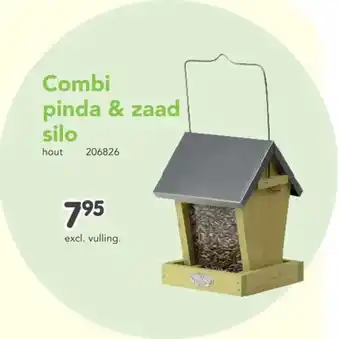 Happyland Combi pinda & zaad silo hout aanbieding