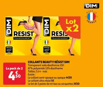Auchan COLLANTS BEAUTY RÉSIST DIM aanbieding