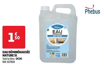 Auchan EAU DÉMINÉRALISÉE NATURE 5L aanbieding