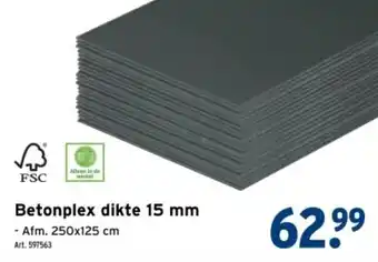 GAMMA Betonplex dikte 15 mm aanbieding