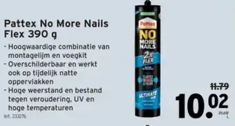 GAMMA Pattex No More Nails Flex 390 g aanbieding