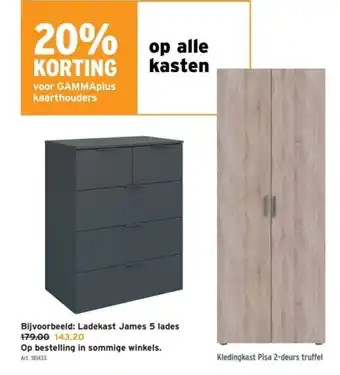 Ladekast James 5 lades