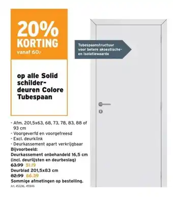 GAMMA Alle Solid schilder deuren Colore Tubespaan aanbieding