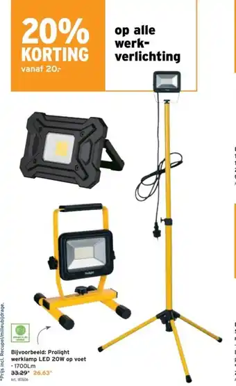 GAMMA Alle werkverlichting aanbieding