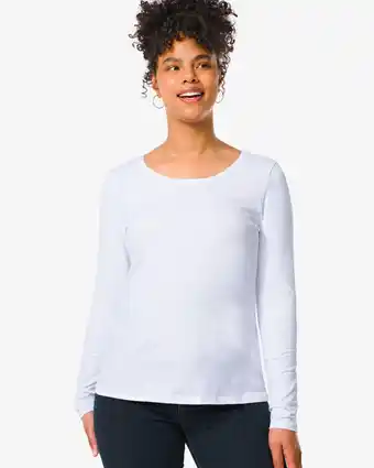 HEMA Hema dames t-shirt wit (wit) aanbieding
