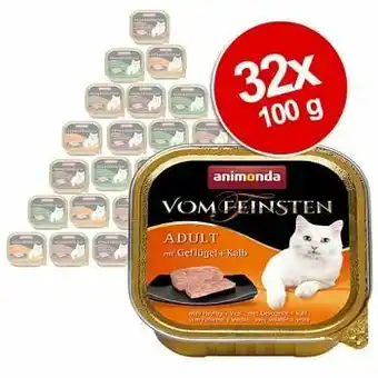 Zooplus Animonda vom Feinsten Voordeelpakket Kattenvoer 32 x 100 g - Mix Adult (5 variaties) aanbieding