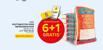 Brico Axal Zouttabletten Voor Waterverzachter 25kg. aanbieding