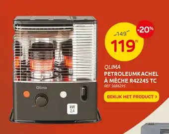 Brico Qlima Petroleumkachel A Meche R4224S TC REF 5686295 aanbieding