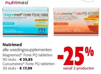 Colruyt Nutrimed Magnemed Forte PQ tabletten 90 stuks ,Curcumextra Forte PQ tabletten 30 stuks aanbieding