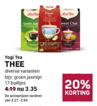 Ekoplaza Yogi Tea THEE aanbieding