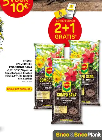 Brico Compo Universele Potgrond Sana aanbieding