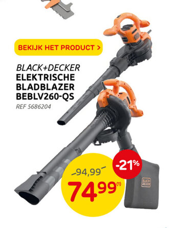 Brico Elektrische Bladblazer BEBLV260-QS aanbieding