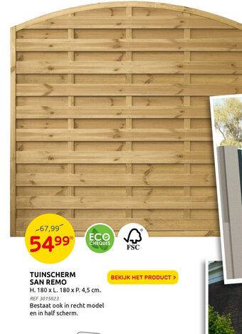 Brico Tuinscherm San Remo aanbieding