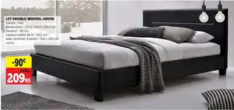 Lit Double Miguel 160 cm