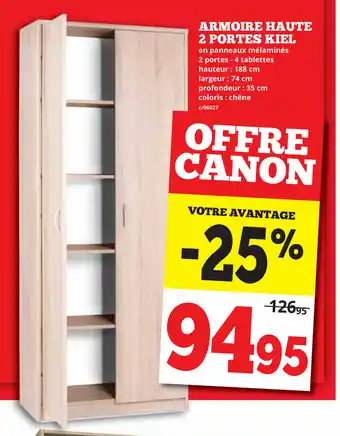 Armoire Haute 2 Portes Kiel
