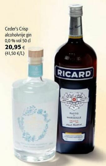 Colruyt Ceder`s crisp alcoholvrije gin aanbieding