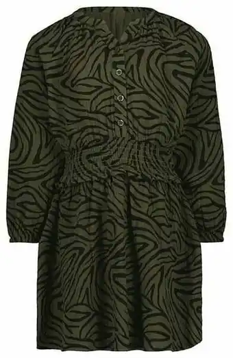 HEMA HEMA Kinderjurk Zebra Legergroen (legergroen) aanbieding