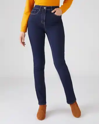 Damart Jean effet ventre plat perfect fit by damart coupe droite aanbieding