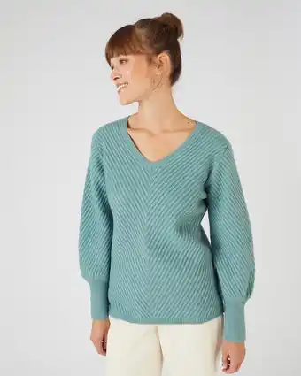 Damart Pull jeu de maille fantaisie laine mélangée thermolactyl aanbieding