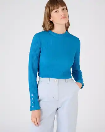 Damart T-shirt maille pur coton légèrement gaufrée aanbieding