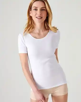 Damart T-shirt manches courtes maille classique thermolactyl aanbieding