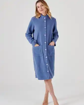 Damart Robe de chambre maille polaire thermolactyl recyclée aanbieding