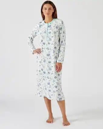 Chemise de nuit avec chauffe-épaules polaire thermolactyl