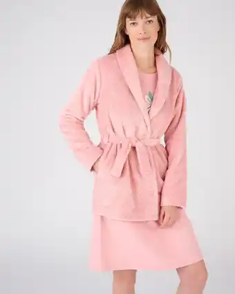 Damart Robe de chambre maille moelleuse reliéfée thermolactyl aanbieding