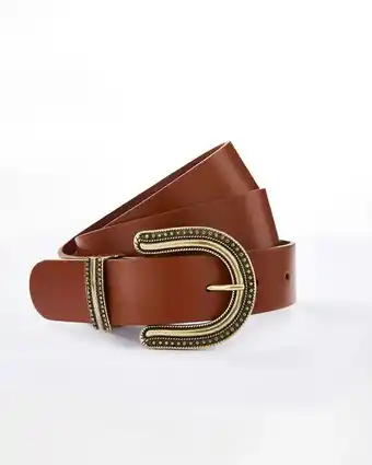 Ceinture croûte de cuir vachette